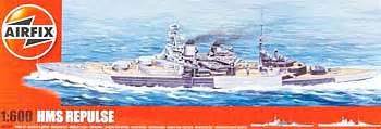 Airfix HMS Repulse British Battle Cruiser Plastic Model Military Ship ...