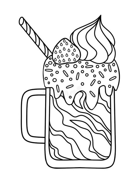 Coloring Milk Shake Coloring Pages