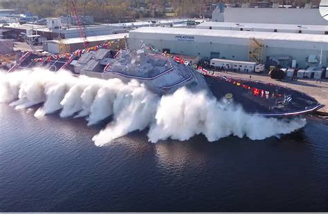 Fincantieri Marinette Marine launches USS Marinette LCS 25 Freedom ...