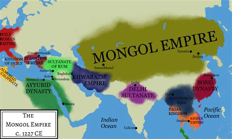 Genghis Khan's Empire (Illustration) - World History Encyclopedia