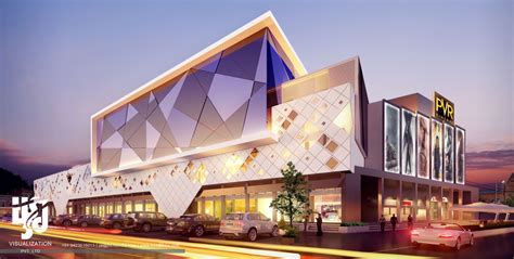 HS3D Visualization Pvt. Ltd. | Shopping mall architecture, Facade ...