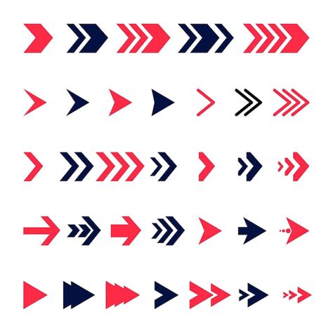 Premium Vector | Set arrow icons. Vector pointers icons for web ...