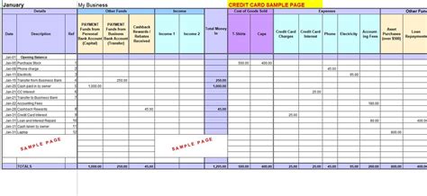 Free Excel Bookkeeping Templates