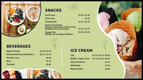 Ice Cream Shop Menu Boards | Lira Screen