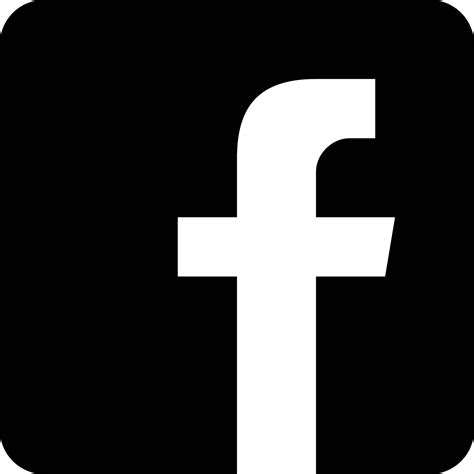 Black Facebook Emblem, Logo Icon, Social Media Symbol PNG