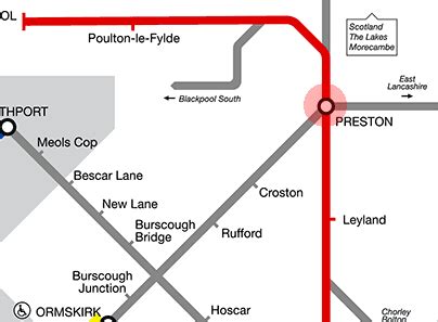 Preston station map - Liverpool Merseyrail