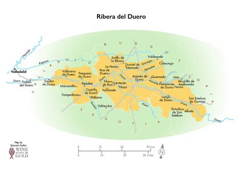 Ribera del Duero Wine Map | Wine map, Spanish wine, Wine