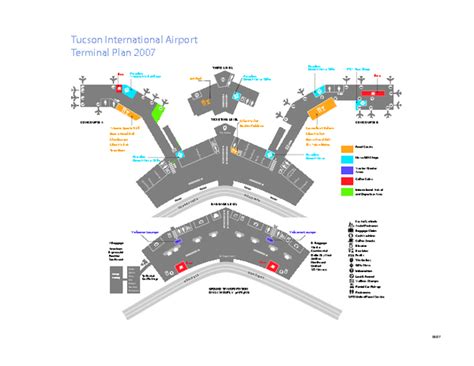 Tucson International Airport Terminal Map - Tucson International ...