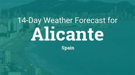 Alicante, Spain 14 day weather forecast