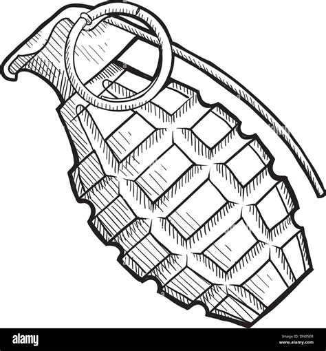 Hand Grenade Drawing