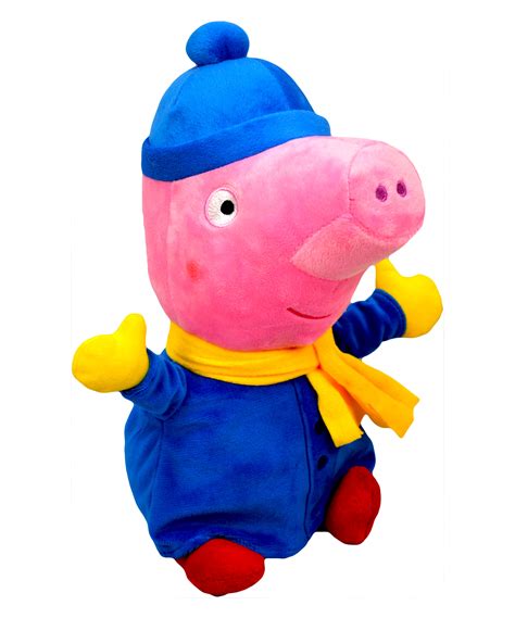 Peppa Pig 'George' Winter 27cm Plush Soft Toy 8438520384874