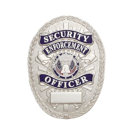 Oval Security Enforcement Officer Shield Badge