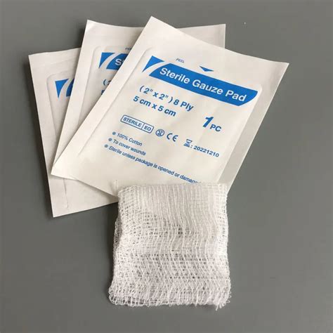 New 50 pcs/lot gauze pad 100% Cotton first aid kit waterproof wound ...