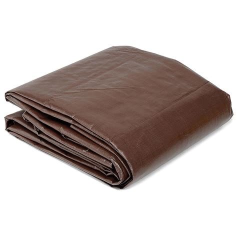 Super Heavy Duty Tarp, 10'W x 20'L, 8 oz., Brown - Walmart.com ...