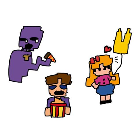 Aftons in 8 bit | Fnaf, Afton, Fnaf art