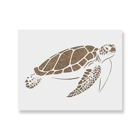 Buy Sea Turtle Stencil - Reusable Stencils for Painting - Create DIY ...