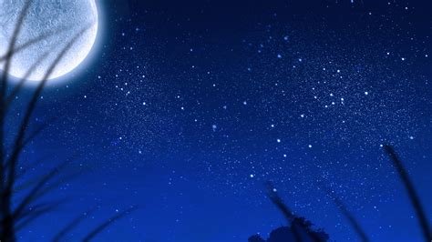 Moon and Stars in Sky Wallpapers | HD Wallpapers | ID #26708