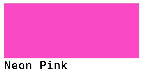 Neon Pink Color Codes - The Hex, RGB and CMYK Values That You Need