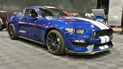 2016 Mustang GT350 Deep Impact Blue/White w/Black Racing Stripe ...