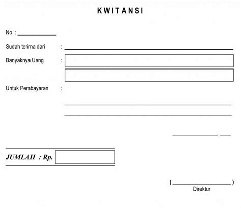 Download Kwitansi Kosong Excel, Word, dan PDF Gratis - schmu.id