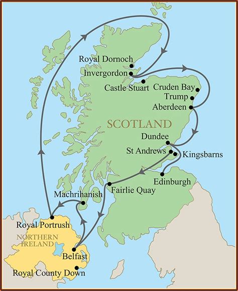 Scotland Map Golf Courses - map : Resume Examples #yKVB6y8VMB