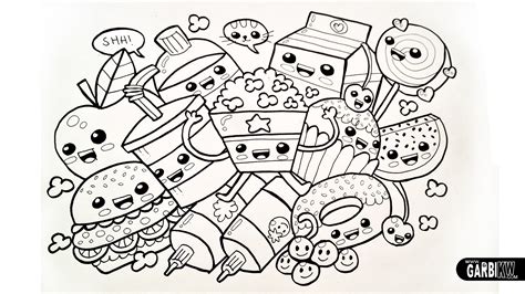 Cute Kawaii Food Coloring Pages - Get Coloring Pages