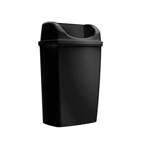 Solo Wall Mounted Waste Bin 25L - Black - The Washroom Company