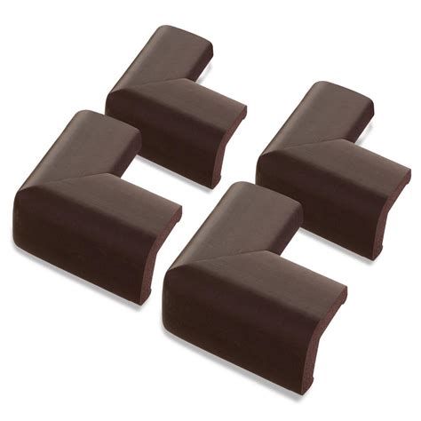 Dreambaby Foam Corner Protectors Brown (4-Pack)-L1301 - The Home Depot