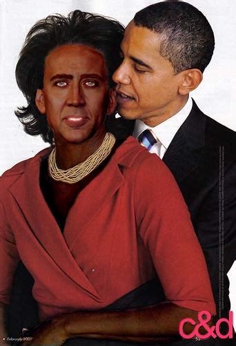 Nicolas Cage x Michelle Obama