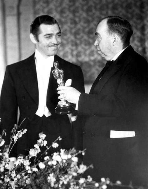 Clark Gable receives his Oscar for 1934's "It Happened One Night" at ...