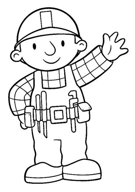 The Bob The Builder Coloring Page - Free Printable Coloring Pages for Kids