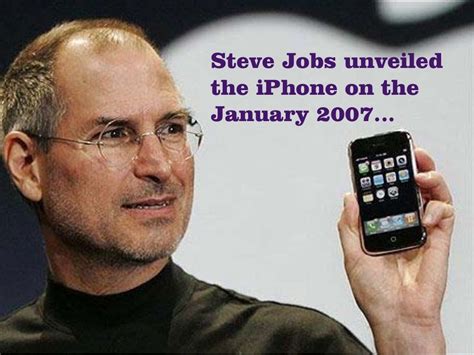 Steve Jobs unveiled the iPhone