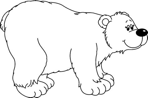 Black And White Bear Clipart