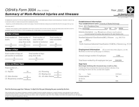 Osha 300 And 300a Printable Form - Printable Form 2024