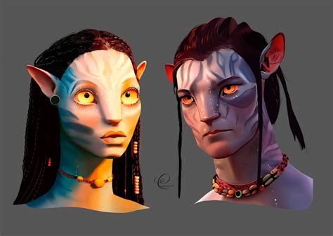 Jake and Neytiri study by CaramelsArts on DeviantArt