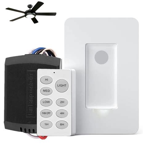 Universal Ceiling Fan & Light Remote Kit, Wireless, No In-Wall Wiring ...