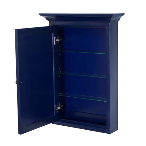 Newport Wall-Mounted Medicine Cabinet (Royal Blue) - KitchenBathCollection