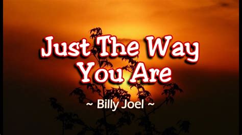 Just The Way You Are - Billy Joel (KARAOKE VERSION) - YouTube