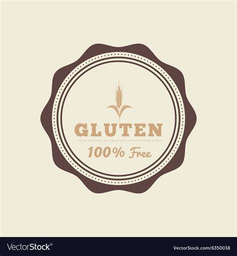 Gluten free label Royalty Free Vector Image - VectorStock