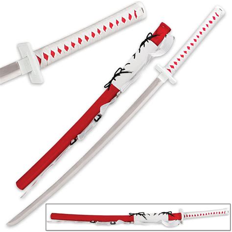 Naruto Anime Omoi Lightning Infused Katana Red Long Sword Steel