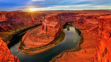 Horseshoe Bend Sunset Photograph by Radek Hofman - Fine Art America