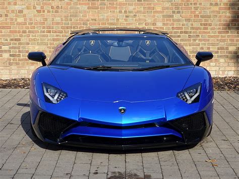 2016 Used Lamborghini Aventador SV Roadster | Blue Nethuns