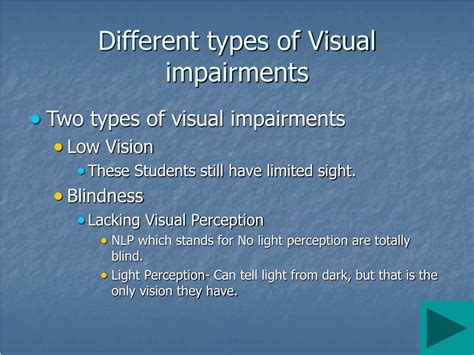 PPT - Vision Impairment PowerPoint Presentation, free download - ID:9019332