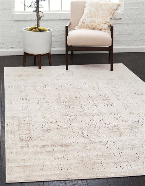 Beige 4' x 6' Villa Rug | eSaleRugs