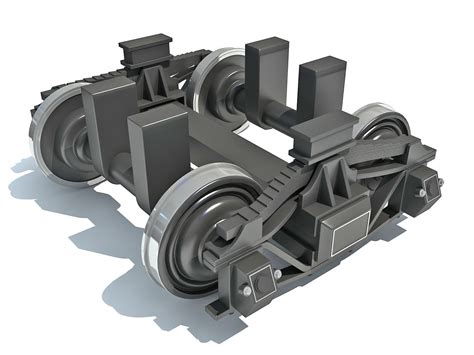 undercarriage 3D model Train Wheels | CGTrader