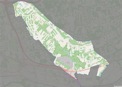 Map of Martinsville CDP, New Jersey