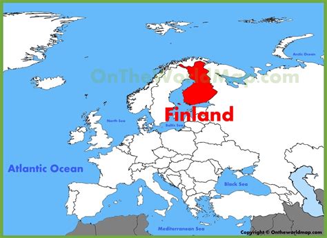 Finland Europe Map ~ ONEIROITAN1