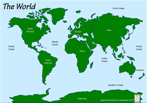 Continents And Oceans Printable Map, Web geography worksheet label the ...