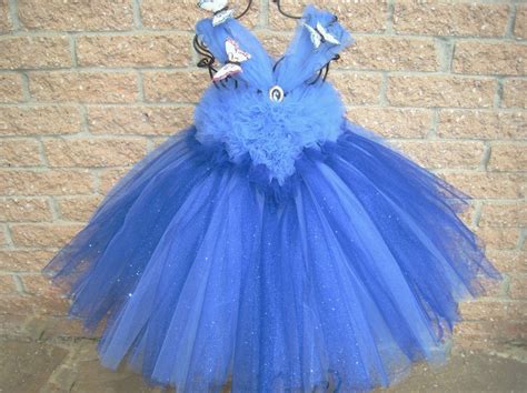 BLUE GLITTERED Tutu Dress Blue Tutu Dress Flower Girl Gown