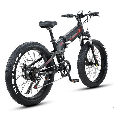 RANDRIDE Adult Folding Electric Bike 1000W Fat Tire Ebike Foldable